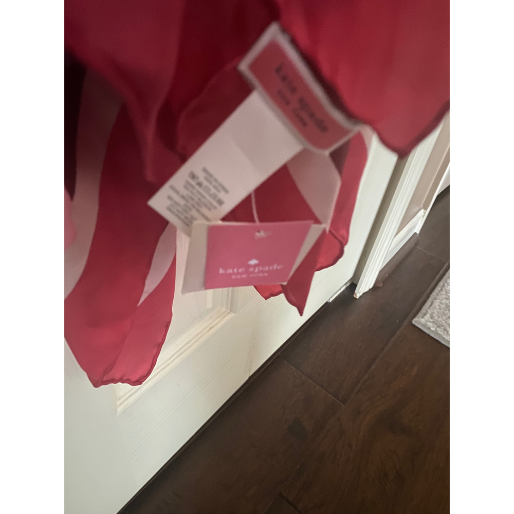 Kate Spade New York Floral Melody 100% Silk Scarf in Pink - Picture 4 of 4